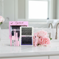 ราคา แพ็คเกจต่อขนตา 80D พร้อมกาว 224 ชิ้น, ซีลแลนท์, น้ํายาล้างกาวติดขนตา และเครื่องมือสําหรับทา (43423841877)