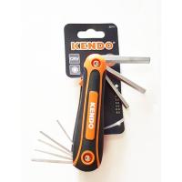 ราคา KENDO ตลับกุญแจหกเหลี่ยม 9 ตัวชุด ขนาด 1.5-8 มม. รุ่น 20735 ( 9 pc. Folding Hex Key Set ) / ประแจแอล / ประแจหกเหลี่ยม (25611463175)