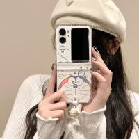 ราคา เคสโทรศัพท์แบบพับได้สําหรับ Oppo Find N2 N3 Flip น่ารักหน้าใหญ่แมว Dingdang พร้อมกระดิ่ง เคสโทรศัพท์ TPU แบบแข็ง (27809619758)
