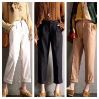 ราคา กางเกงขาเดฟ 7 ส่วน ขาพับ กางเกงเอวสูง ผ้าฮานาโกะ เนื้อผ้าดี คัตติ้งเนียบ (773282672)