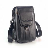 ราคา กระเป๋ามือถือหนังแท้สีดำสะพายใส่iPhone 6-7-8พลัสได้3เครื่อง (1052334774)