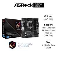 ราคา ASROCK B760M PG Lightning/D4 Mainboard (เมนบอร์ด) Micro-ATX DDR4 Intel® Core Gen 14, Gen 13 และ Gen 12 (LGA1700) (51650107464)