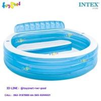 ราคา Intex สระเป่าลมทรงกลม แฟมิลี่เล้าน์จ 2.24x2.16x0.76 ม. รุ่น 57190 (2254114013)