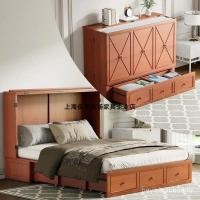 ราคา เตียงพับไม้เนื้อแข็ง, เตียงขยายได้, เตียงเมอร์ฟี่, เตียงตู้ติดผนัง, เตียงยืดที่ใช้งานได้จริงพื้นที่ขนาดเล็ก, เตียงตู้ (43011885569)