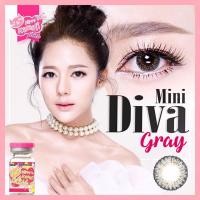 ราคา Kitty Kawaii Contact Lens คอนแทคเลนส์ สีเทา ค่าสายตา รุ่น Mini Diva Gray (4858841507)