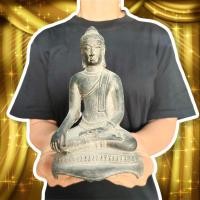 ราคา พระพุทธรูปงานเก่า ปางมารวิชัยศิลปะขอม (กว้าง4นิ้ว สูง7นิ้ว)เนื้อสำริดขุดพบที่กรุวัดปราสาทเขาพนมรุ้ง น่าบูชาและศักดิ์สิทธ (17871764672)