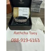 ราคา สินค้ามือ2!! กำไลฝังเพชรJubilee ไซส์L เพชร3แถว สีRose Gold!! (28417615925)