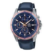 ราคา Casio Edifice นาฬิกาข้อมือผู้ชาย สายหนังแท้ รุ่น EFR-526,EFR-526L,EFR-526L-2A (20657775469)
