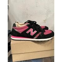 ราคา new balance 554 black pink สีชมพู/ดำ ไซส์36 รองเท้าผ้าใบ รองเท้าเด็ก (22888454294)