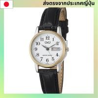 ราคา Q&Q คิวออนคิว นาฬิกาข้อมือผู้หญิง สายหนังดำ กันน้ำ รุ่น A207-504 【Direct from Japan】 (29190994516)