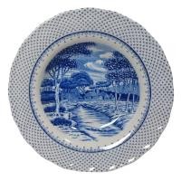 ราคา จาน ลายคราม Nikko แท้ 23cm หลุมลึก แตกลายงา (41402294128)