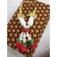 ราคา พวงมาลัยไหมพรม พวงมาลัยแขวนหน้ารถ พวงมาลัยไหมพรม ถักโครเชต์ (4578795720)