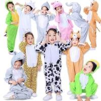 ราคา เด็กสัตว์ไดโนเสาร์เครื่องแต่งกายคริสต์มาส onesies ชุดนอนลิงเป็ดแพะวัวกระต่าย L adybug เครื่องแต่งกายคอสเพลย์ J umpsuit (29210295643)