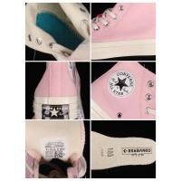 ราคา Converse Chuck 70 Hi Sunrise สีชมพูพาสเทลผ้าใบลำลองผ้าใบสำหรับผู้หญิง A06095C รองเท้า free shipping (24353701169)