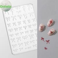 ราคา Ontwie Bowknot แม่พิมพ์ 3D แกะสลักแผ่นปั๊มตกแต่งเล็บ DIY ออกแบบซิลิโคนเล็บแม่พิมพ์แม่แบบสําหรับเล็บ Charms VN (26793889650)