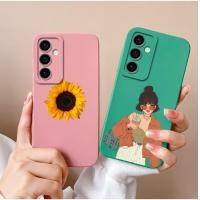 ราคา เคสซิลิโคนนิ่ม ลายดอกทานตะวัน กันกระแทก สําหรับ Samsung Galaxy A35 A55 5G SamsungA35 GalaxyA55 (25965453176)