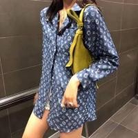 ราคา ของใหม่ เสื้อเชิ้ตลายหลุยส์ over size (5634241043)