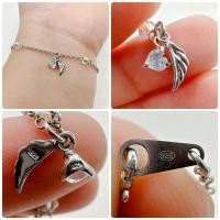 ราคา สร้อยข้อมือเงินแท้ แต่งคริสตัล ยาวปรับได้2ระดับ 6นิ้ว กับ 7นิ้ว (25022036975)