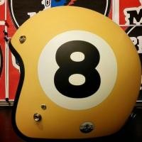 ราคา หมวกกันน็อค คลาสสิค Avex Lb เลข8 สีครีมด้าน (1159644121)