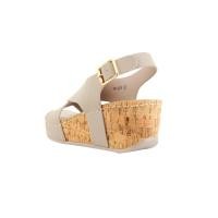 ราคา BATA LADIES'SUMMER รองเท้าส้นตึกสูง 2.5 นิัว WEDGE SANDAL แบบสวม รัดส้น สีเทา รหัส 7612219 FQ5p (10904341350)