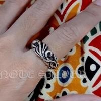 ราคา แหวนเงินแท้ ลายคลื้น Ocean Waves Sterling Silver 925 NSRG309 (10874318266)