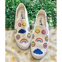 ราคา รองเท้าเพ้นท์ลายยิ้ม (25860800235)