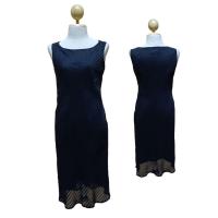 ราคา ชุดเดรสดำแขนกุดแต่งเลื่อม เดรสมือสองนำเข้าญี่ปุ่น (A#120) (25526314041)