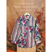 ราคา เสื้อเชิ้ตผ่าหน้าแขนยาวทูโทน (24840561786)