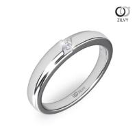 ราคา ZILVY แหวนเพชรน้ำร้อย ใส่ติดนิ้ว 0.03 กะรัต (BR011) (5556509565)
