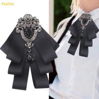 ราคา เข็มกลัดโบว์ตี้วินเทจบอนไซ พิมพ์ลายเหมือนไข่มุกพร้อมคริส탈 Swarovski เหมาะสำหรับคอเสื้อ (51252721156)