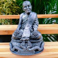 ราคา [sumpati]หลวงปู่แหวน สุจิณโณ วัดดอยแม่ปั่ง ฐานพญานาคคู่ สีโลหะเก่า หน้าตัก 5 นิ้ว บูชาคุณงามความดีพระอรหันต์แห่งภาคเหนือ (21276804039)