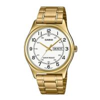 ราคา Casio นาฬิกาข้อมือผู้ชาย สายสแตนเลส สีทอง รุ่น MTP-V006,MTP-V006G,MTP-V006G-7B,MTP-V006G-7BUDF (21514142350)