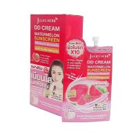 ราคา ครีมแตงโมจุฬาเฮิร์บ Jula's Herb ดีดีครีมแตงโม แบบซอง SPF50 PA+++ ( กล่อง 6 ซอง ) (29867448711)