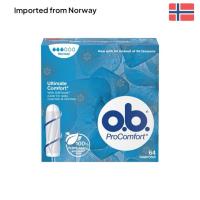 ราคา o.b ผ้าอนามัย แบบสอด Pro comfort made in EU รุ่น ปกติ 64 ชิ้น (40908409810)