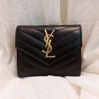 ราคา กระเป๋าสตางค์ YSL แท้มือสอง สถาพสมบูรณ์99% (22071149256)