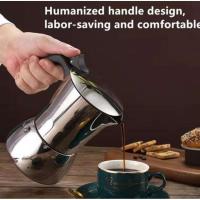 ราคา Moka pot Stainless steel หม้อต้มกาแฟสแตนเลส (40763937271)