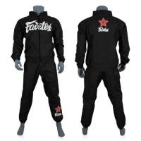 ราคา Fairtex sauna sweat suit VS2 Vinyl Black S M L XL ชุดลดน้ำหนักนักมวย แฟร์แท้กซ์ สีดำ ไวนิล ของแท้จากโรงงาน (2610922806)