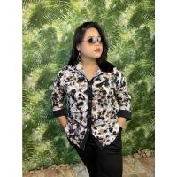 ราคา FREE SIZE(รอบอก38-46)เสื้อเชิ้ตคนอ้วน ชุดทำงานสาวอวบ โอเวอร์ไซส์-QINYMSTORE (14949068410)