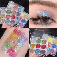 ราคา MISS LARA 9 COLORS GLITTER พาเลทท์กลิตเตอร์กากเพชร 9 สี กากเพชรแน่นๆ มีให้เลือก 3 เบอร์ (26511750069)