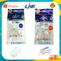 ราคา หัวแลน RJ45 Link Cat5E (US-1001) / หัวแลน RJ45 CAT6 LINK (US-1002) (แพ็ค 10 ตัว)Original (23978250578)