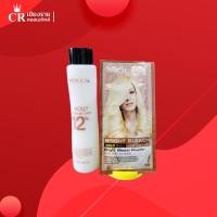 ราคา Molly มอลลี่ ผงฟอก 1 ชุด ผงฟอก ผงกัด สีผม น้ำยากัดผม สีทอง (9084073434)