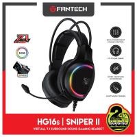 ราคา FANTECH HG16s SNIPER II ระบบ 7.1 Stereo Headset for Gamingหูฟังเกมมิ่งหูฟังครอบหูไฟ RGB มีไมโครโฟน ระบบสเตอริโอ หูฟังคอ (8552043446)