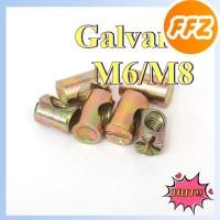 ราคา น็อตค้อน M6M8 เฟอร์นิเจอร์ตู้หนังสือสกรูเตียงอุปกรณ์เสริมเตียงเด็กแนวนอนน็อตหัวค้อนน็อตค้อนFS-MB (41777028598)