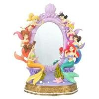 ราคา แท้Disney Little Mermaid Ariel Sisters Stand Mirror Disney Store Japan with BOX กระจก แอเรียลและพี่น้อง เรซิ่น (23912618863)