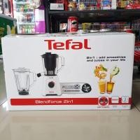ราคา Tefal เครื่องปั่นและสกัดน้ำผักผลไม้ 2 ระบบในเครื่องเดียว Blendforce 2 in 1 รุ่น BL42Q166 600W (20716051103)