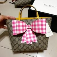 ราคา Gucci kid tote โบว์ชมพูสุดน่ารัก ของแท้100000000% (4726821081)