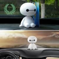 ราคา Crosailth ตุ๊กตาหน้ารถ น่ารัก Baymax ส่ายหัวได้ ของขวัญตกแต่งแผงหน้าปัดรถยนต์ / ของตกแต่ง (5564215317)
