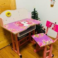 ราคา โต๊ะทำการบ้านเด็ก มือสอง สภาพดี ใช้งานได้ปกติ ลายโพนี่ สีชมพู (25032483822)