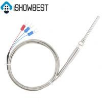 ราคา PT100 RTD Temperature Sensor Probe -50-400℃ 50/100 มม.1-5 เมตรสายเคเบิล Thermocouple (26838055222)