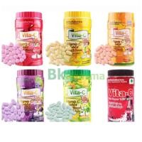 ราคา วิตามินซีแบบอม Vita-C Vitamin C Tablet ไวต้า-ซี วิตามินซี 25mg. แบบอม 1 กระป๋อง 1000เม็ด (23664739170)